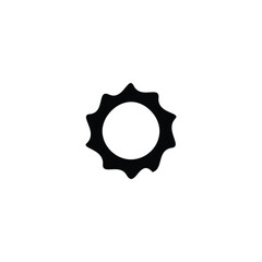 Settings icon. Simple style technology repair company big sale poster background symbol. Settings button. Repair brand logo design element. Settings t-shirt printing. Vector for sticker.