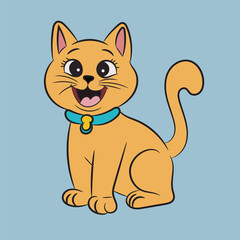 cat illustration character pretty funny sticker