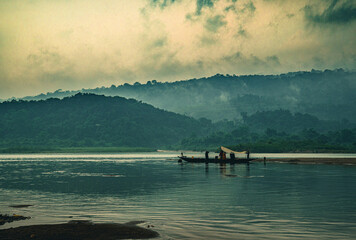 river and mountains