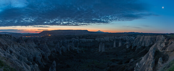Goreme Historical National Park - Love Valley Sunrise Panorama