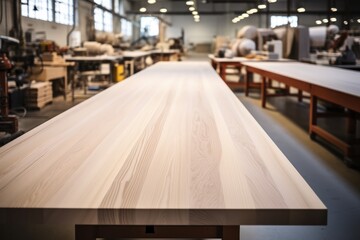 Production of wood floors in the factory, Furniture production.