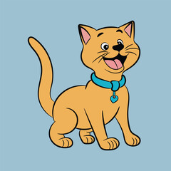 cat illustration character pretty funny sticker