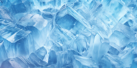 Ice or crystal structure texture background. ai generative