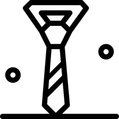 tie vector design icon . Svg