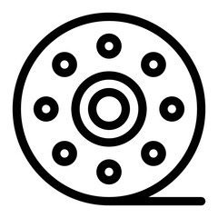 film reel vector design icon .svg
