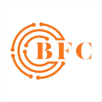 BFC letter design. BFC letter technology logo design on white background. BFC Monogram logo design for entrepreneur and business
