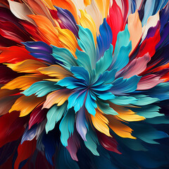 Fondo abstracto con formas aleatorias y multiples colores