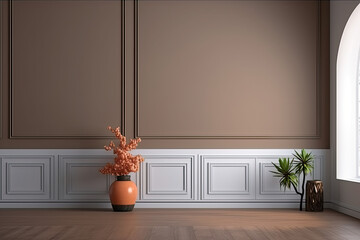 beautiful, contemporary minimalistic livingroom, dining room, sofa, plant, decor, decoration