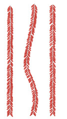 Join the festive spirit of Lunar New Year in Asia with our 3D illustration featuring red firecracker strings. Transparent background in PNG format.