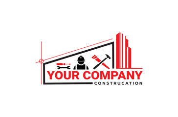 Construction Logo Design Vector Template