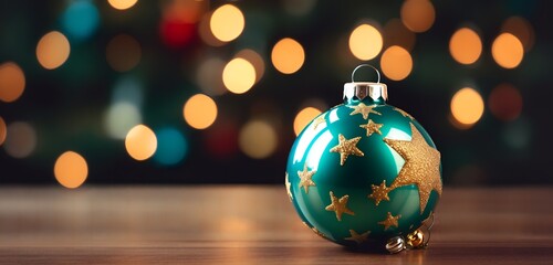 Obraz premium Elegant Christmas Tree Ball Ornament