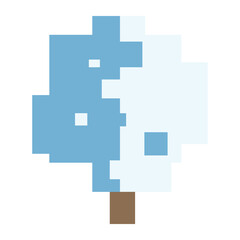 nature winter pixel art