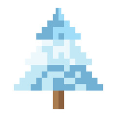nature winter pixel art