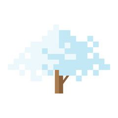nature winter pixel art