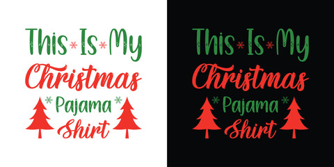 Vector Merry Christmas t-shirt Design and greeting badge.