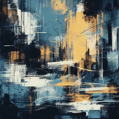 Brushed Painted Abstract Background. Brush stroked painting. Generative AI.