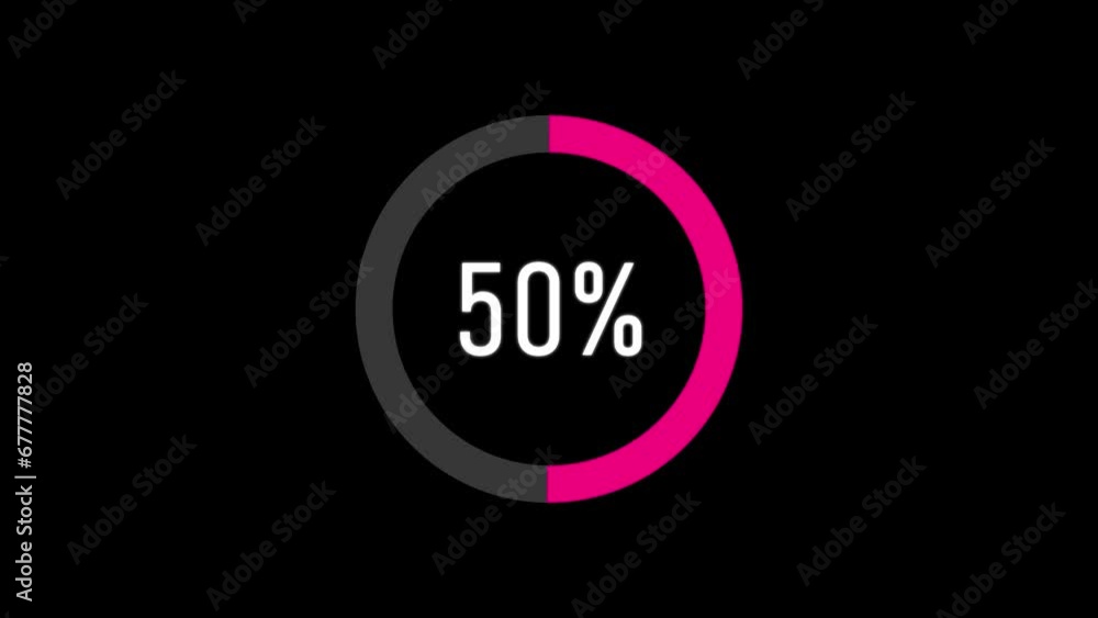 Poster circle percentage pie chart diagrams infographic 100 number elements web design user interface. 4k.