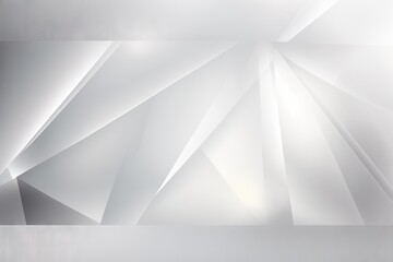Abstract white background with triangular elements