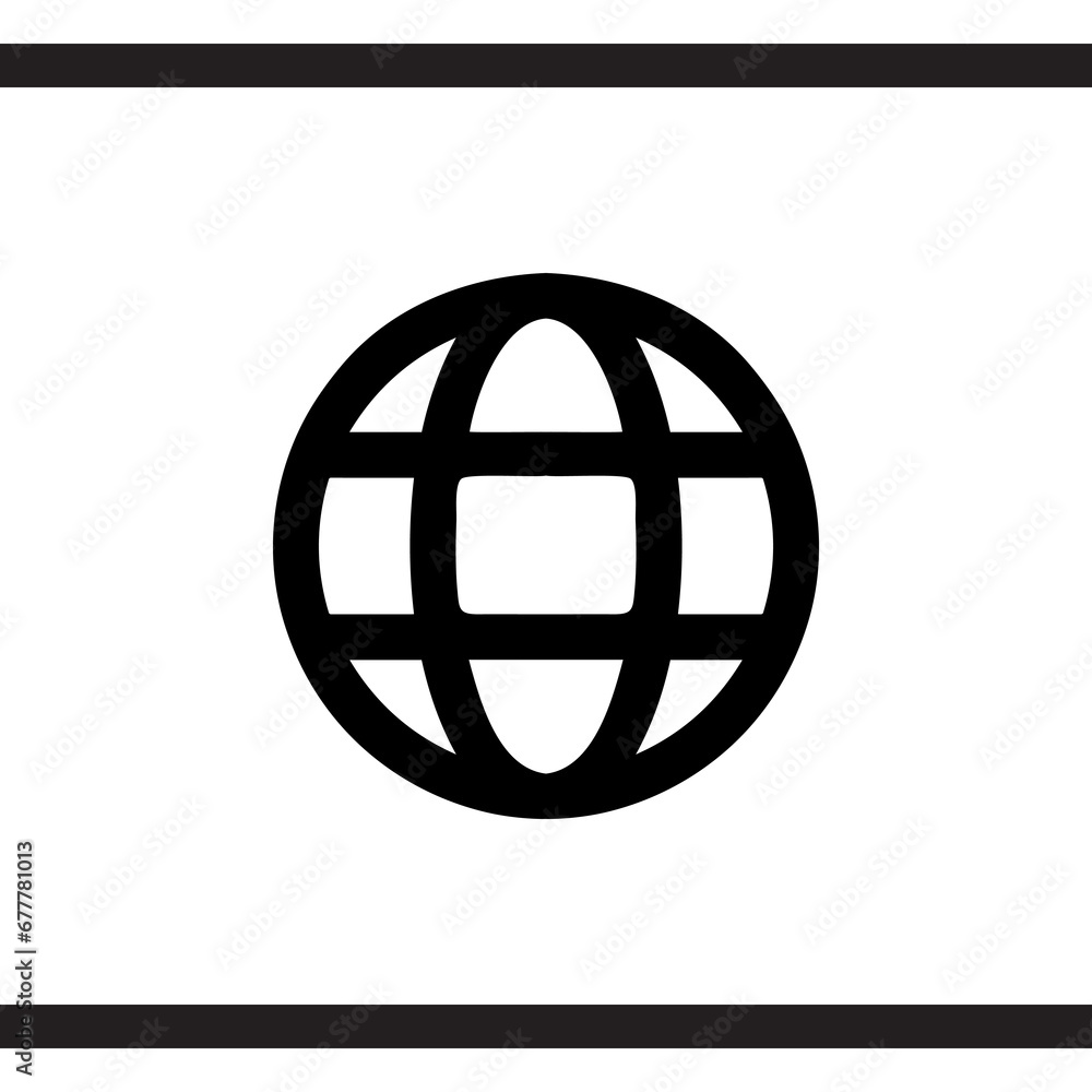 Poster internet icon vector. website sign symbol vector. internet vector icon illustration isolated on whit