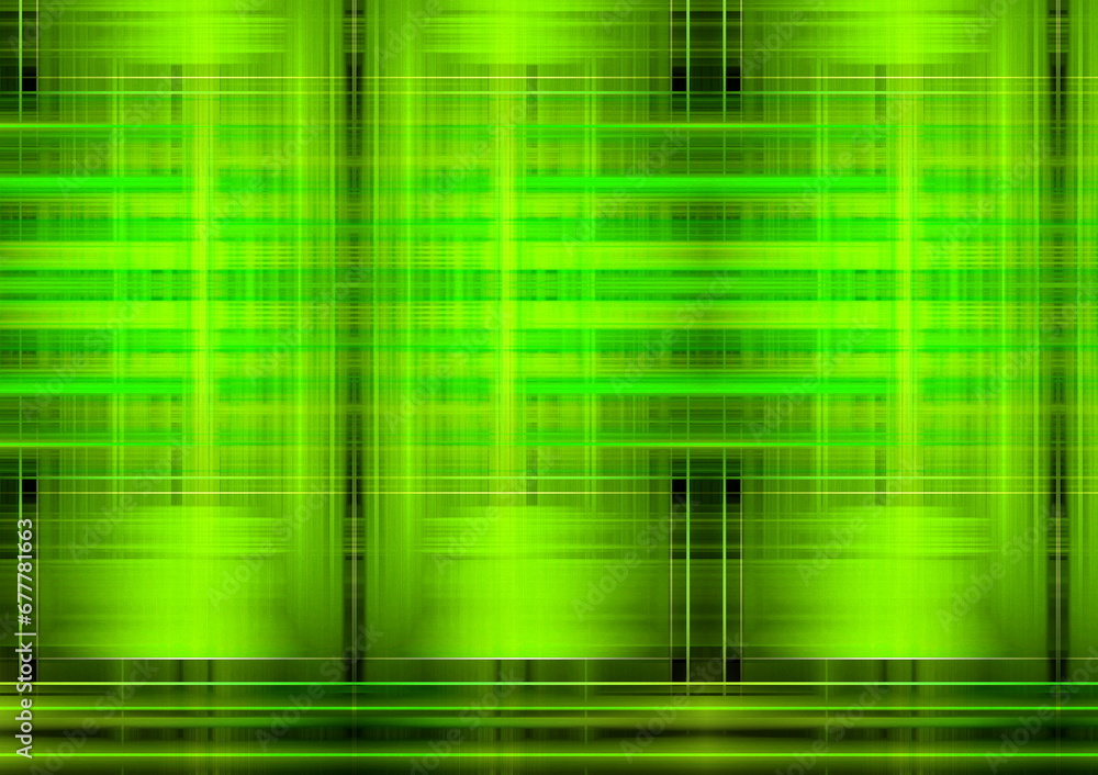 Aufkleber abstract background pattern made of rectangles in neon green composition