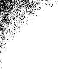 Obraz premium Splashed paint stain, splash texture of small particles. Uneven ink droplets, grunge effect.