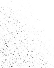 Splashed paint stain, splash texture of small particles. Uneven ink droplets, grunge effect.