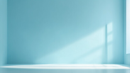 A minimalistic abstract light blue color background designed for product presentation.