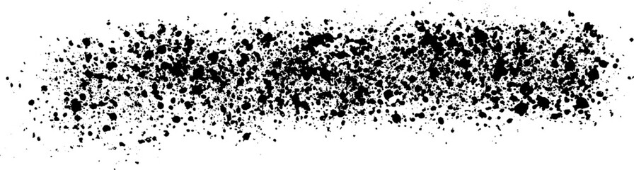 Obraz premium Splashed paint stain, splash texture of small particles. Uneven ink droplets, grunge effect.