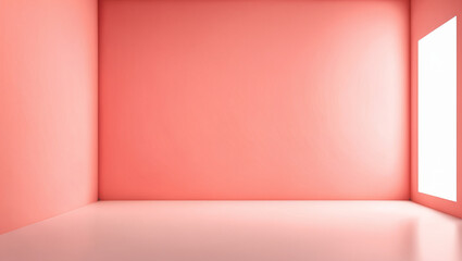 A minimalistic abstract light red color background designed for product presentation.