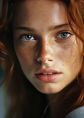 Fototapeta premium Primer plano de una mujer joven
