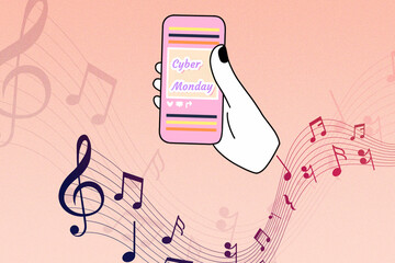 cyber monday, reklama, icony, bisnes, plik wektorowy,  ilustracja, projekt, technologia, set, symbol,  szkic, cyberprzestrzeni, icony, comunication,  koncepcja, biura,  sieć,  © Piotr