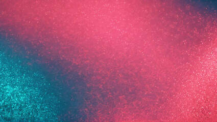 A vibrant Coral Pink Aqua glowing grainy gradient background with a midnight noise texture, perfect for a poster, header, or banner design.