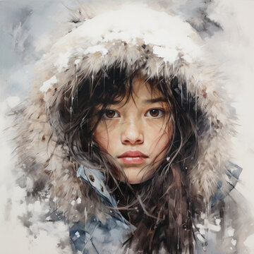 Portrait of an Eskimo.
