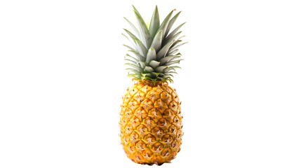 Pineapple on transparent background, fruit on white background, fruit commercial photography