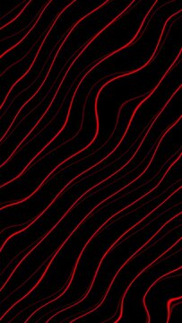 abstract red twirly motion lines vertical video background for reels and shorts