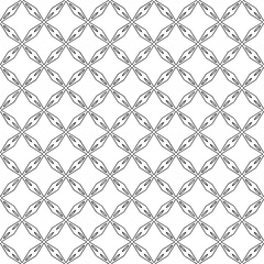 Fototapeta premium Black seamless abstract pattern. Overlay for background and backdrop. Ornamental design. PNG graphic illustration with transparent background.