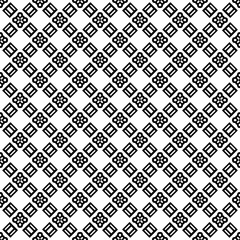 Black seamless abstract pattern. Overlay for background and backdrop. Ornamental design. PNG graphic illustration with transparent background.