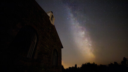 starry night and milky way