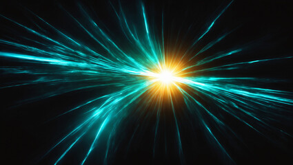 Obraz premium Overlay, flare light transition, effects sunlight, lens flare, light leaks. High-quality stock image of warm sun rays light effects, overlays or Aqua Blue flare isolated on black background for design