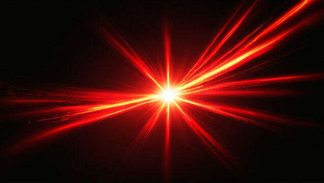 Overlay, flare light transition, effects sunlight, lens flare, light leaks. High-quality stock image of warm sun rays light effects, overlays or Crimson Red flare isolated on black background for desi