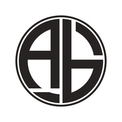 Ab letter logo