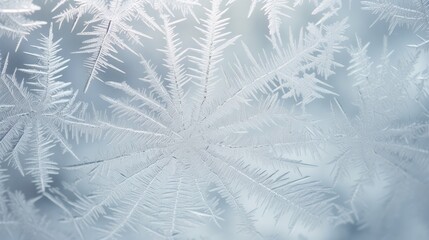  a close up of a frosted window with a snowflake pattern on the outside of the window and the inside of the window.