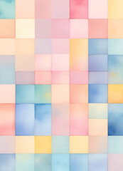 Mosaic pastel paper art