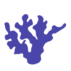 Naklejka premium Seaweed Coral Handdrawn Icon Vector Illustration 