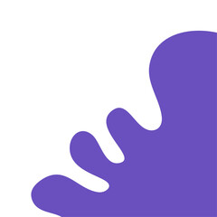 Organic Shape Vector Corner Frame 