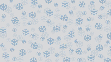 Blue and grey seamless background with snowflakes