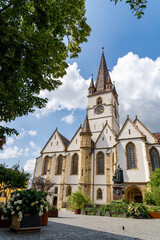 Fototapeta na wymiar Saint Mary Evangelical Cathedral in Sibiu, Romania