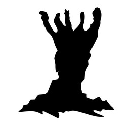Silhouette Dead Tree Vector Illustration 