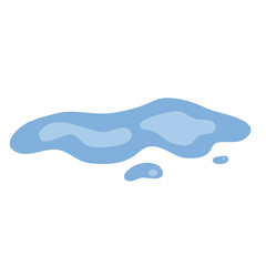 Water Puddle Vector Illustration 