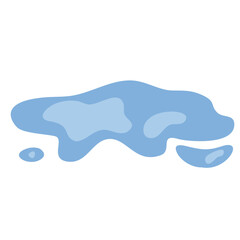 Water Puddle Vector Illustration 